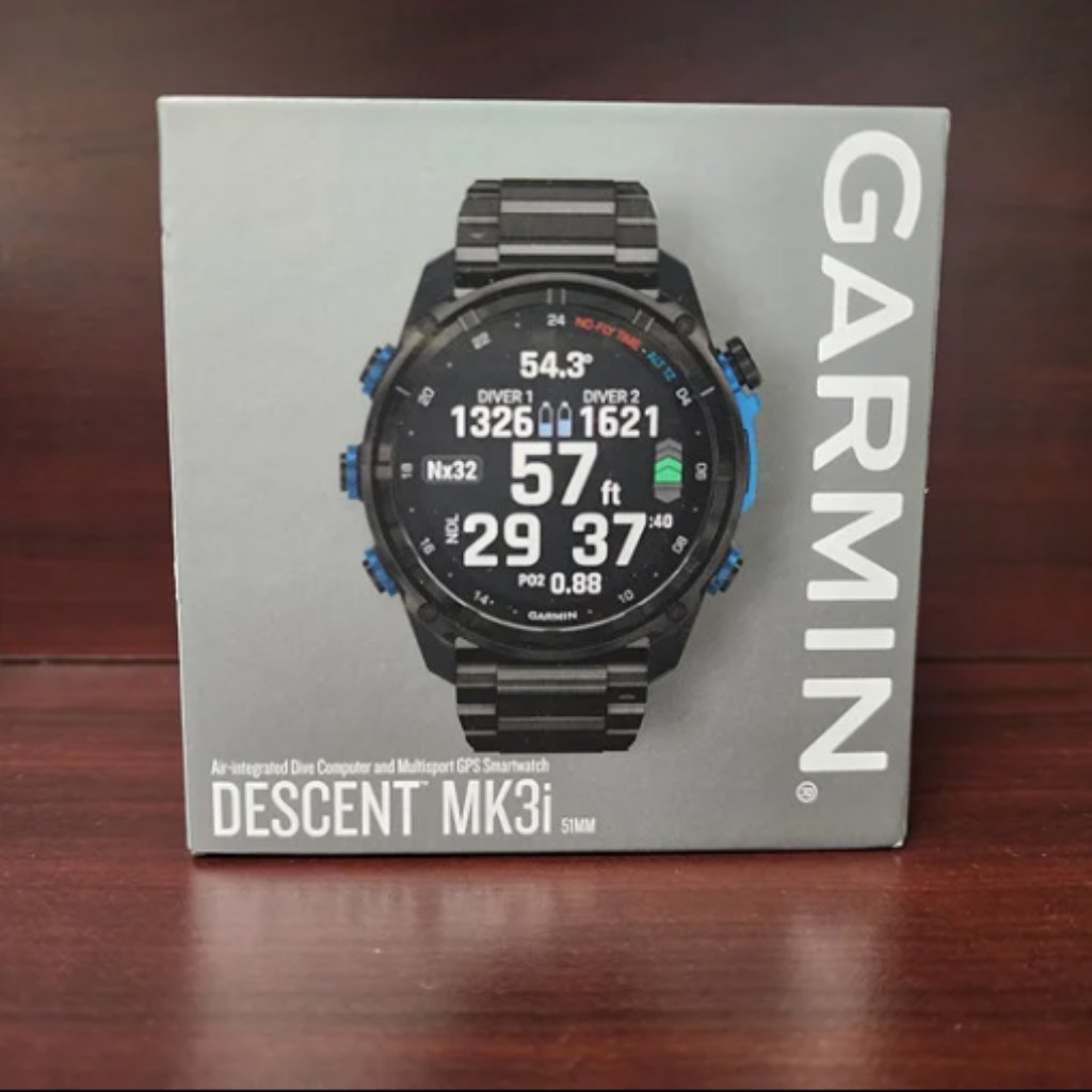 Garmin Descent Mk3i 51 Mm, Carbon Gray Dlc Titanium With Dlc Titanium Band